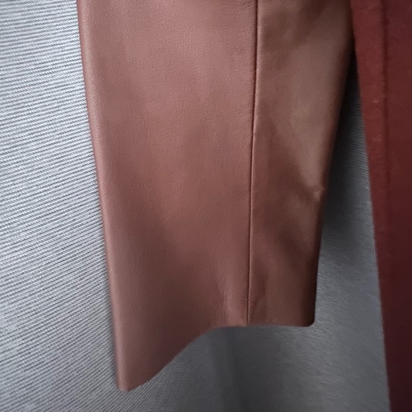 ZARA, WOMAN, WOOL/ LAMBSKIN JACKET - Picture 4 of 9